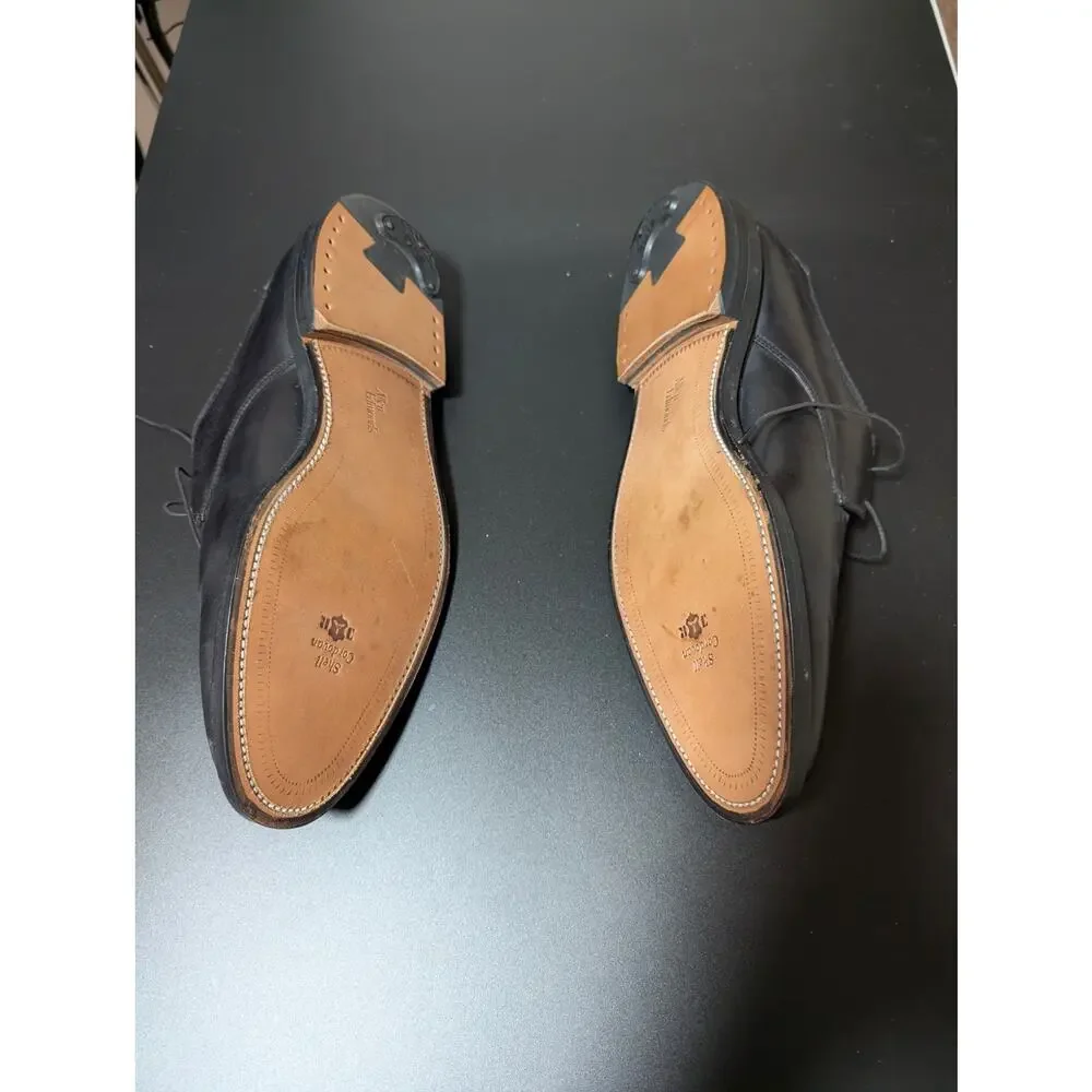 NWOB Vintage & Rare Allen Edmonds Custom Made Black Cordovan Shell Kendall 12EEE